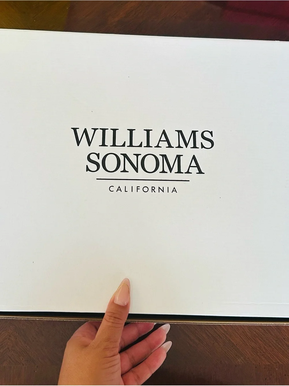 Williams Sonoma White and Black Branded Box